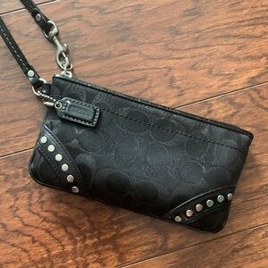 Mini Coach wristlet clutch